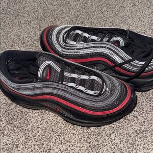 Nike Air Max 97 Black and Red Trainers